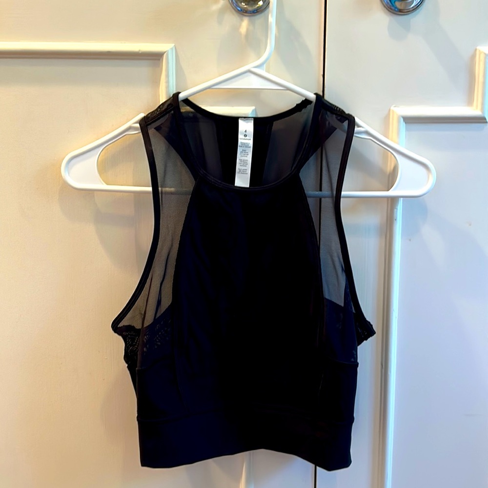 Lululemon Black Crop Tank Size 4